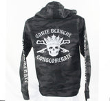 Skull & Crosskey Black Reflective Camo Hoodie