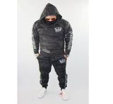 Skull & Crosskey Black Reflective Camo Hoodie