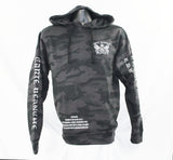 Skull & Crosskey Black Reflective Camo Hoodie