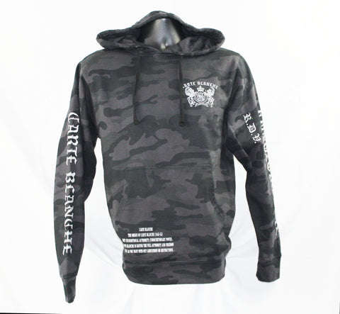 Skull & Crosskey Black Reflective Camo Hoodie
