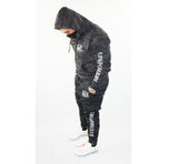 Skull & Crosskey Black Reflective Camo Hoodie