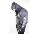Skull & Crosskey Black Reflective Camo Hoodie