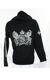 Traditional Sword Black Reflective Hoodie