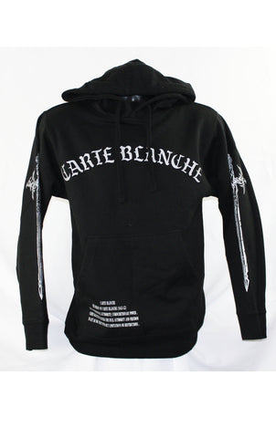 Traditional Sword Black Reflective Hoodie