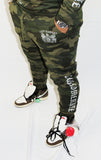 Traditional Green Reflective Camo Sweatpants