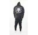 Skull & Crosskey Black Reflective Camo Hoodie